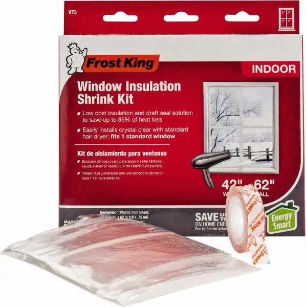 42 in. x 62 in. Window Insulation Shrink Kit - 1 Sheet