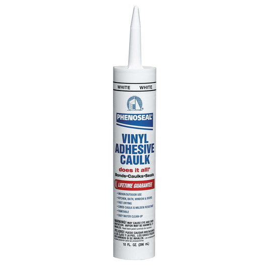Does It All!® Vinyl Adhesive Caulk, 10 Fl. Oz.