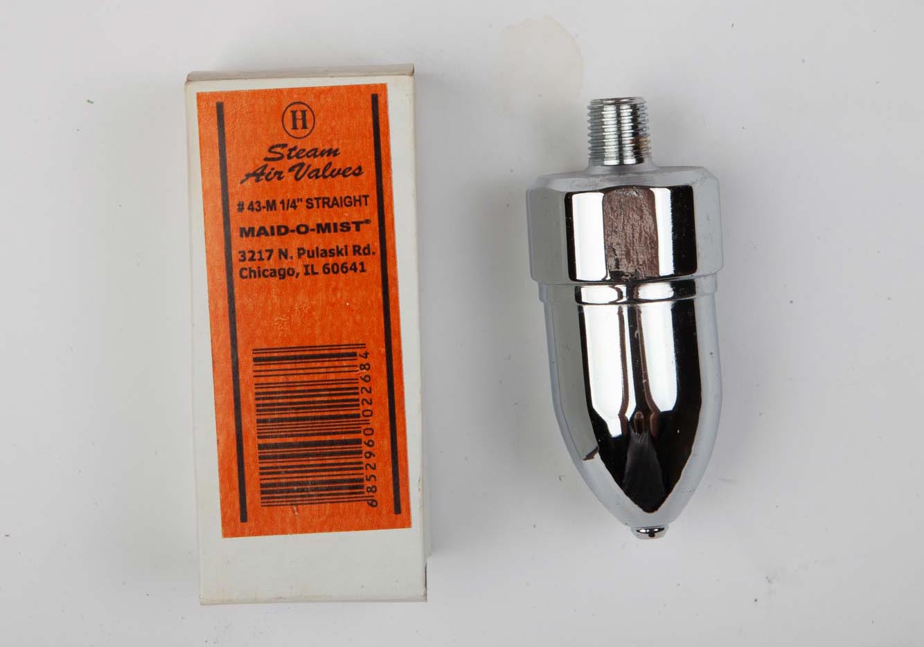 1/4 in. Straight Steam Air Valve (No. 43-M)
