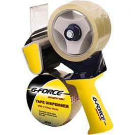2 in. x 60 yds. Packing Tape Dispenser, Clear - 2 pk