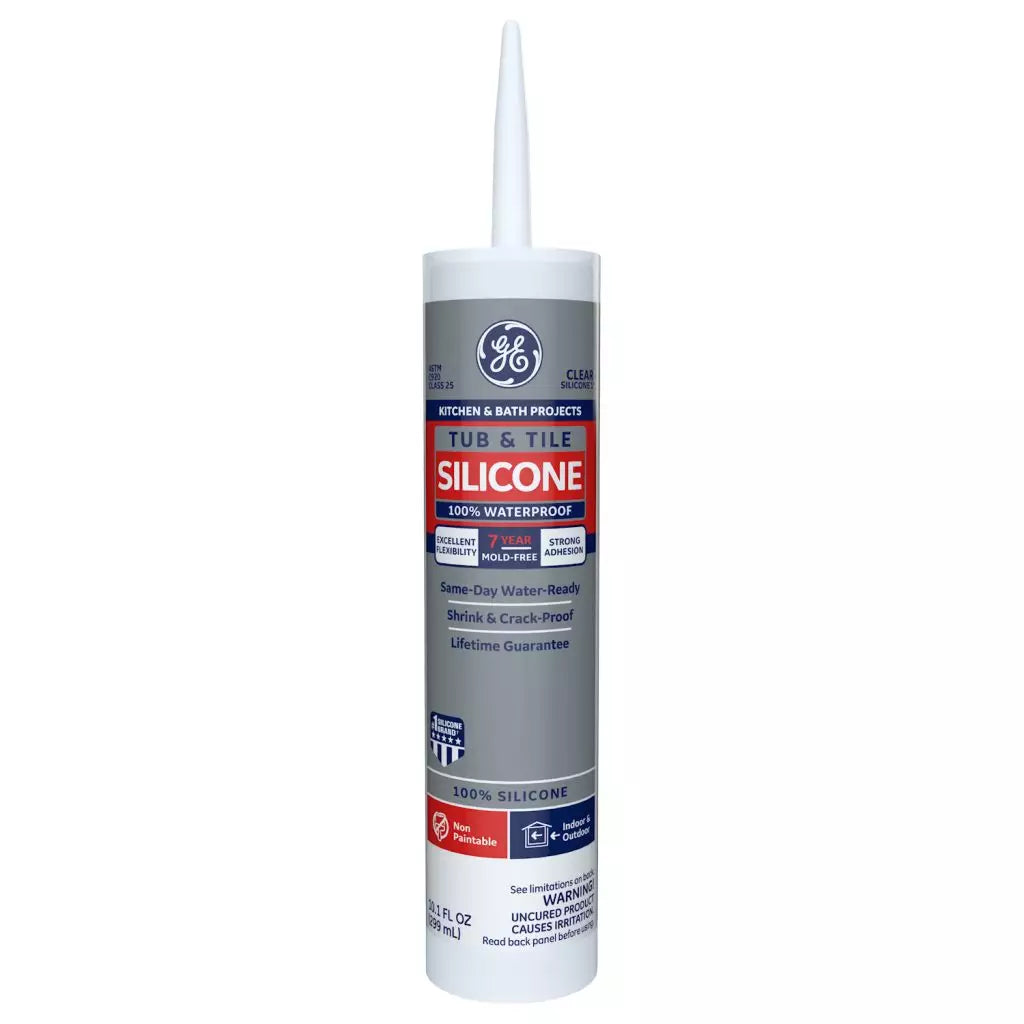 浴缸和瓷砖 Silicone 1® 密封剂,10.1 Fl。盎司。