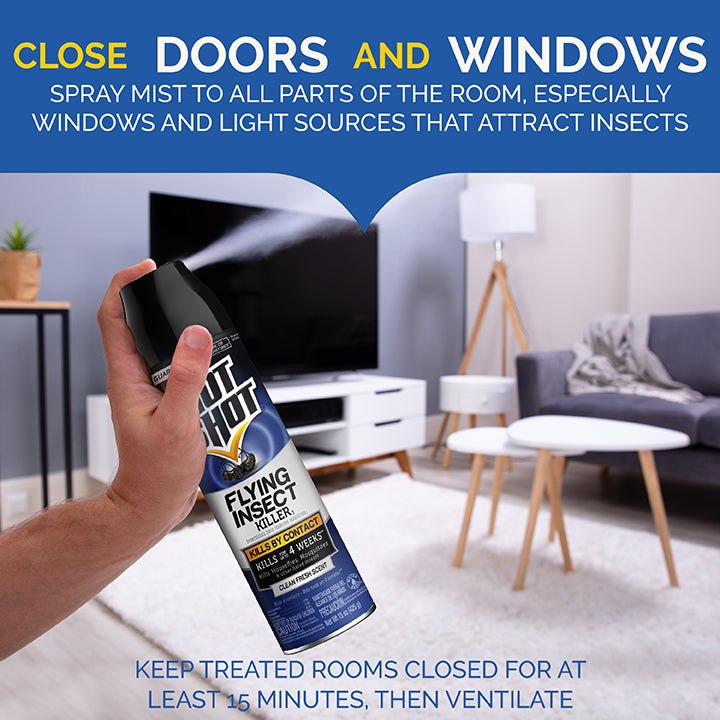 Aerosol para matar insectos voladores, 15 oz.