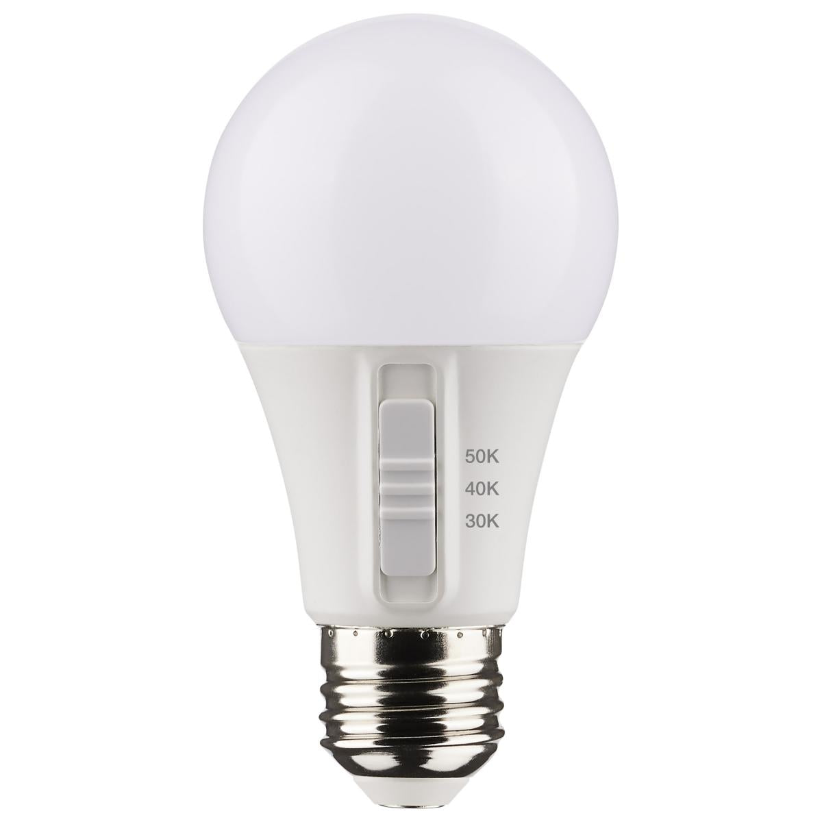 9-Watt A19 LED Lightbulb, Color Selectable - 4 pk