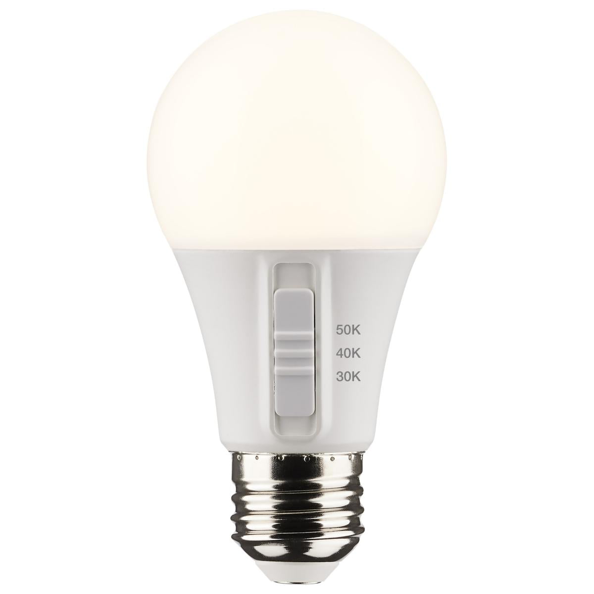 9-Watt A19 LED Lightbulb, Color Selectable - 4 pk