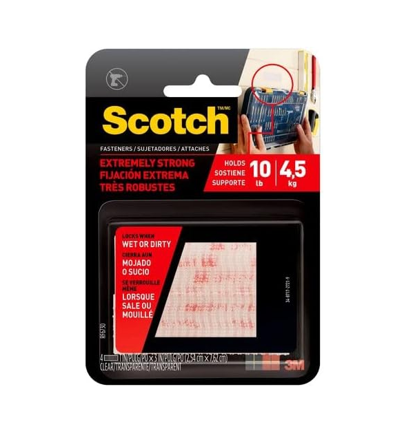 Extreme Fasteners, 2 Sets of Strips, Clear