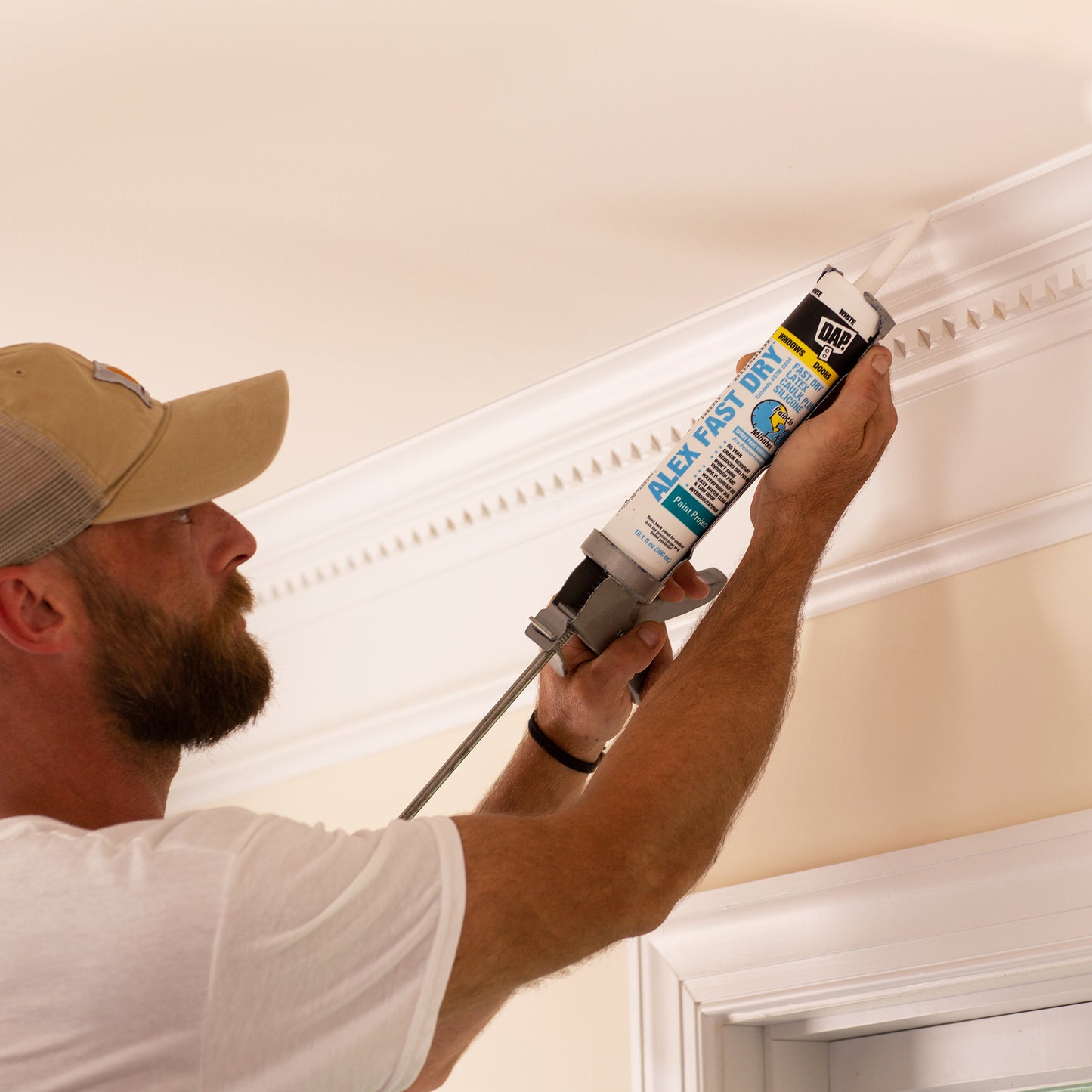 ALEX FAST DRY® Acrylic Latex Caulk Plus Silicone, 10.1 Fl. Oz., White