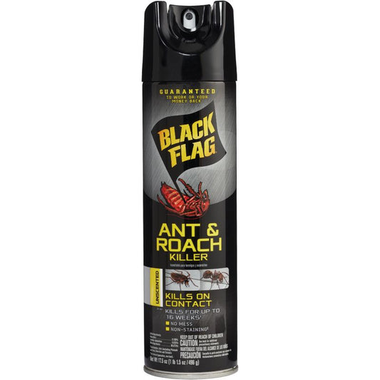 Ant & Roach Killer, Unscented, 17.5 Oz.