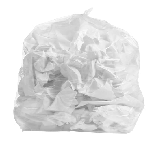Heavy Duty Clear Trash Bags, 33 Gal. 1.25 Mil - 40pk