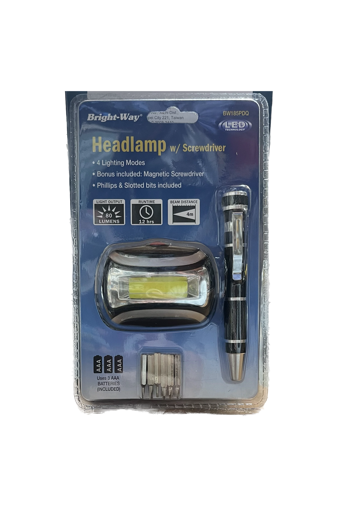 Headlamp with Screwdriver