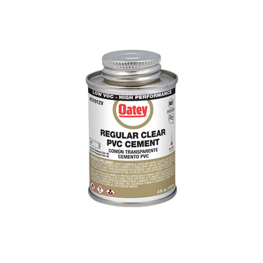 Regular Clear PVC Cement, 4 Fl. Oz.