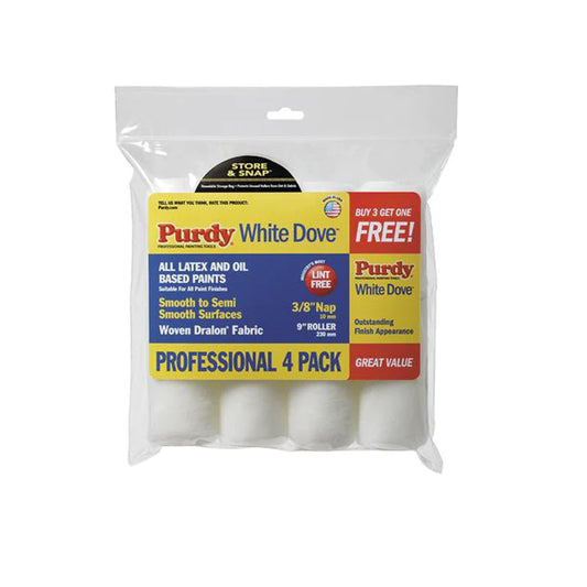White Dove 9 in. x 3/8 in. Roller Covers