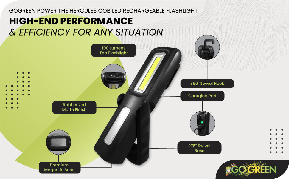 Hercules COB LED 手电筒