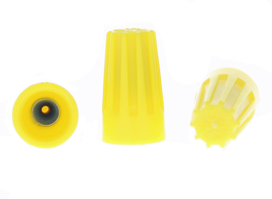 Wire Fastener Connectors - 100pk, Yellow