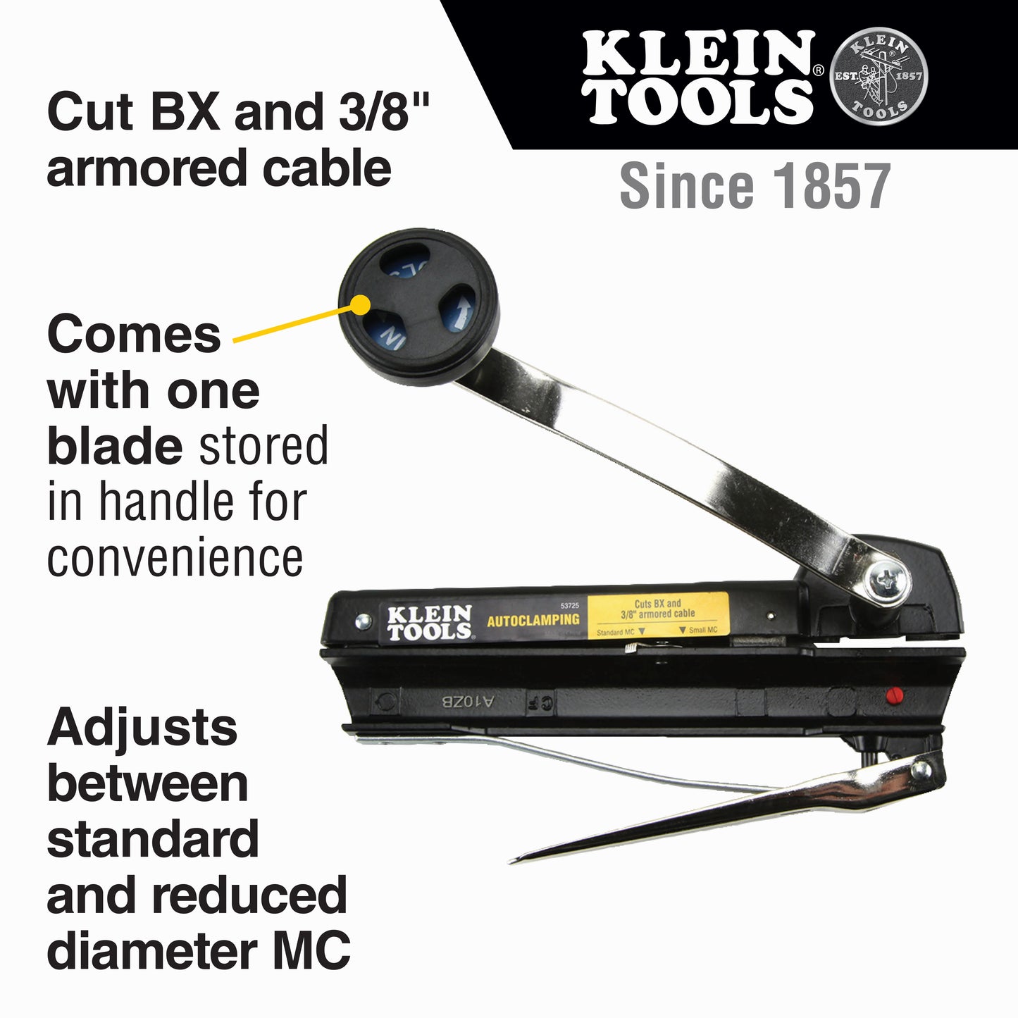 Cortador de cables blindados y BX (53725)