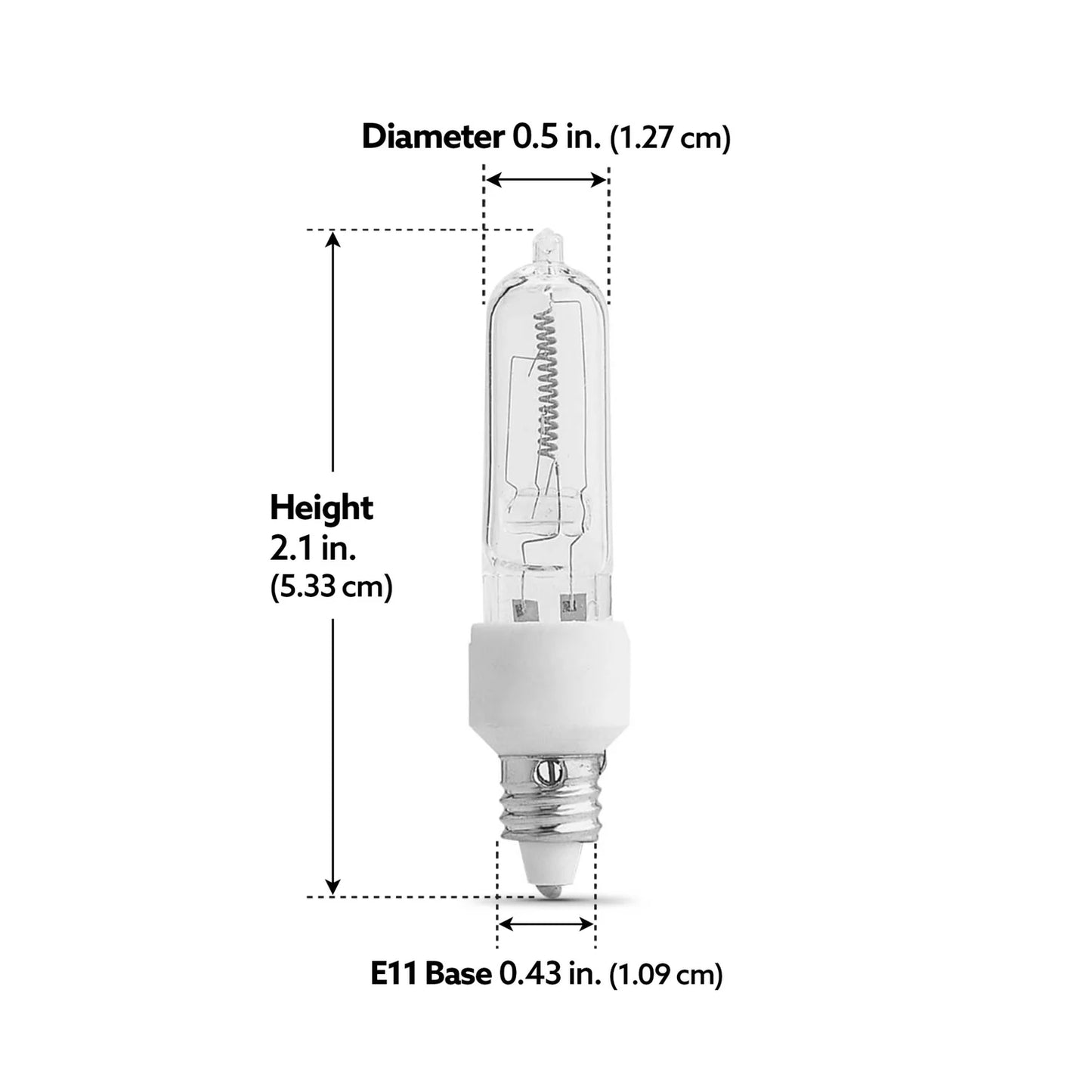 100-Watt Mini Candelabra Base Halogen Lightbulb, Warm White