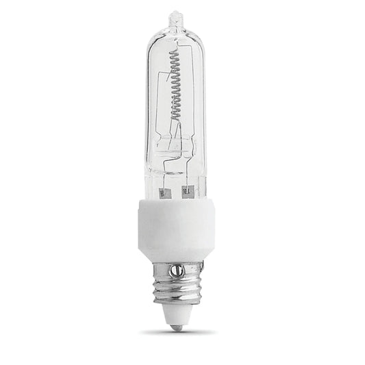 100-Watt Mini Candelabra Base Halogen Lightbulb, Warm White