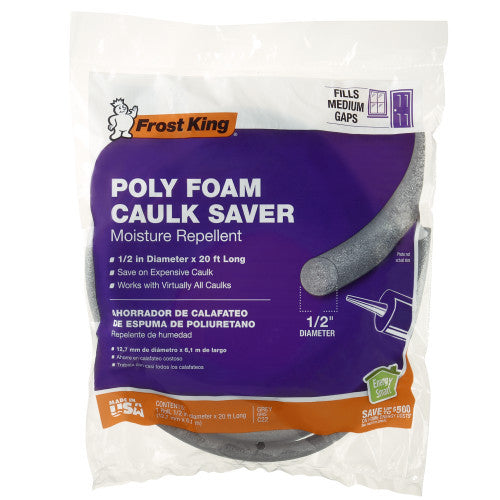1/2 in. x 20 ft. Poly Foam Caulk Saver