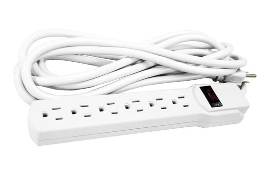 6-Outlet Surge Protector with 12 ft. Cord