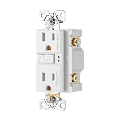 15-Amp 125-Vac GFCI Duplex Receptacle, Self-Test