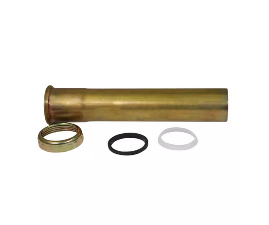 Brass Slip Joint Extension Tube, 1-1/2" x 8"