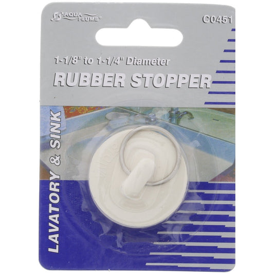 Rubber Stopper, 1-1/8" to 1-1/4" Diameter (C0451)