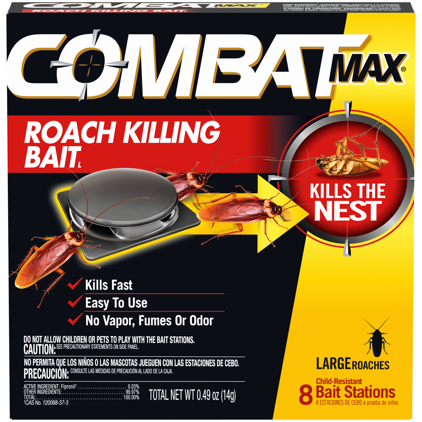 Roach Killing Bait for LARGE Roaches - 8pk