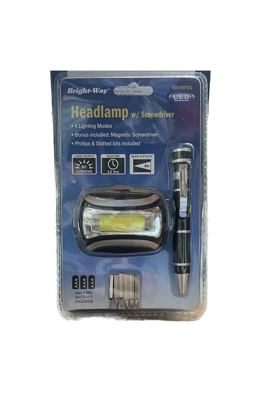 Headlamp with Screwdriver