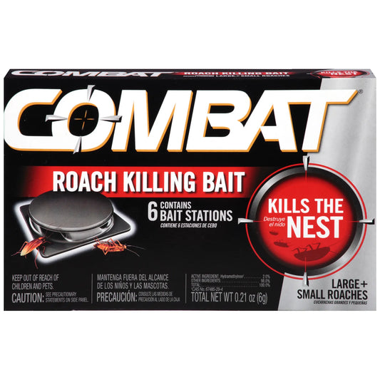 Roach Killing Bait, Small/Large Roaches - 6pk