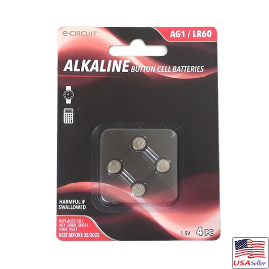 Pilas de botón alcalinas AG1/LR60