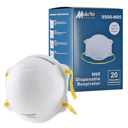 N95 Disposable Respirator - 20pk