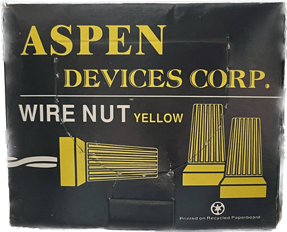 Wire Fastener Connectors - 100pk, Yellow